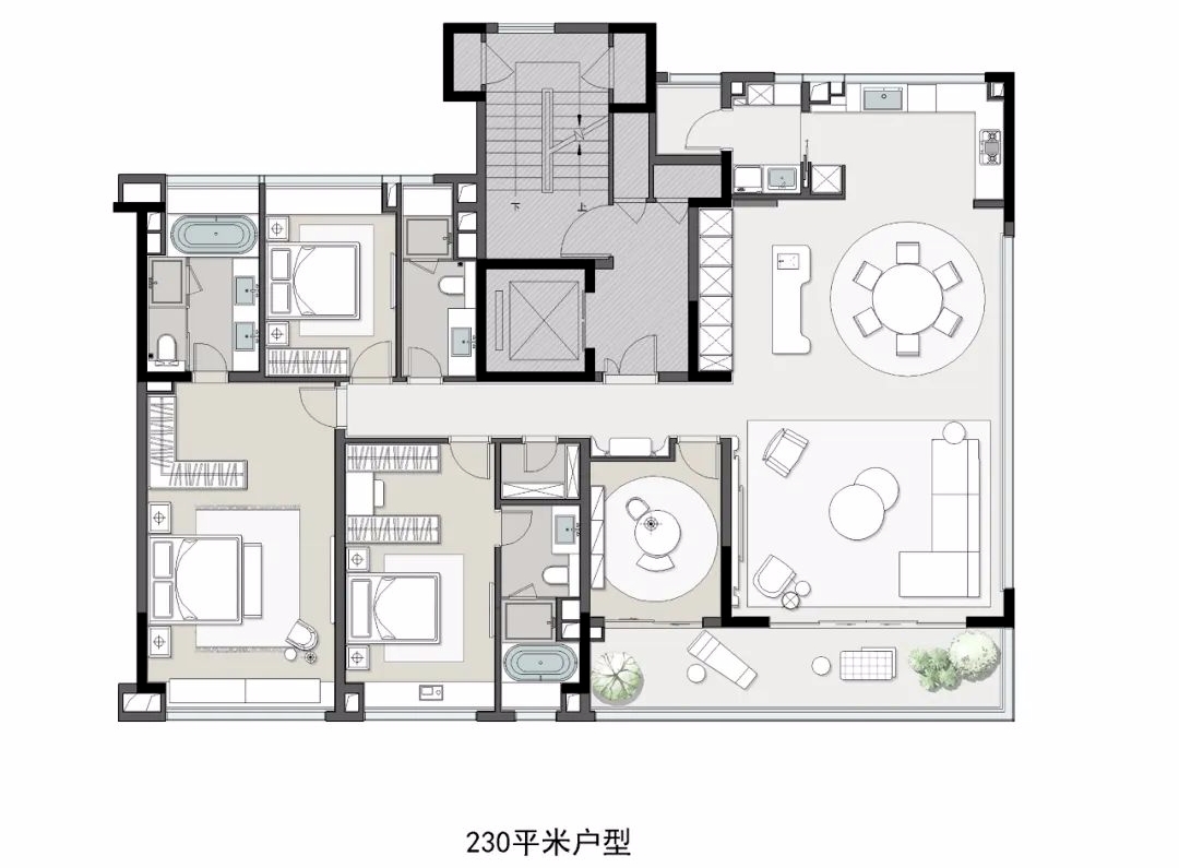 中信泰富九庐4居室