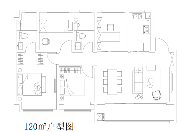 星叶燕尚玥府的户型图