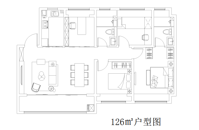 星叶燕尚玥府的户型图