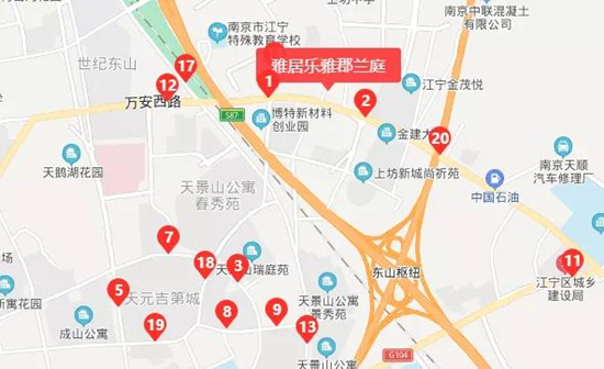 雅郡兰庭区位图